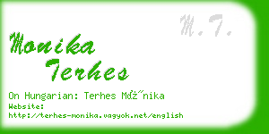 monika terhes business card